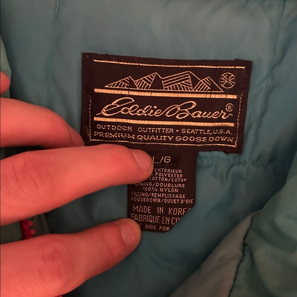 Vintage 80s Eddie Bauer Down Filled Vibrant Jacket - Picture 10 of 10